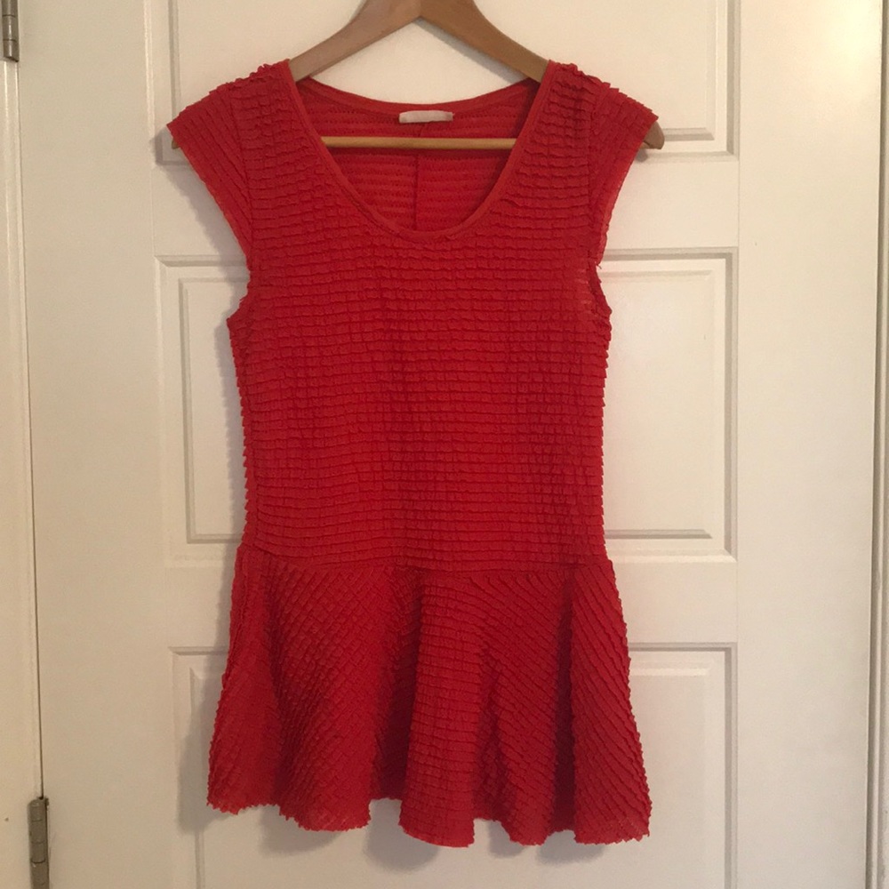 Zara red blouse